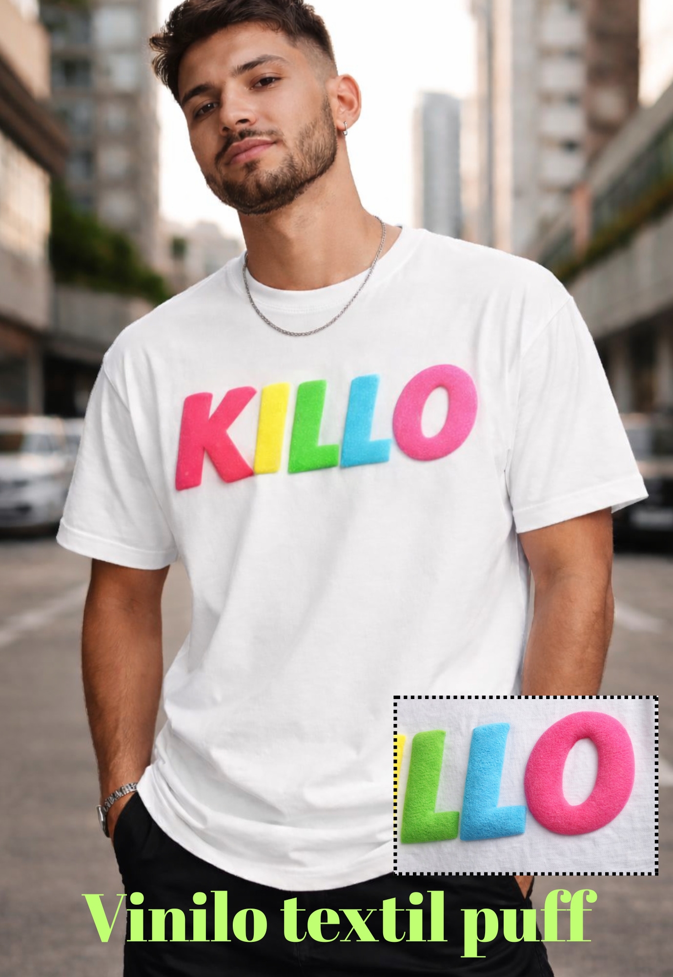 Camiseta con expresión andaluza en diseño urbano