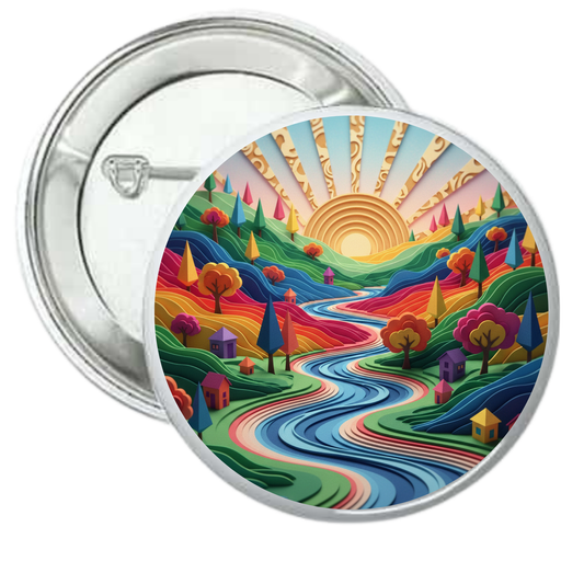 Chapa paisaje papel craft