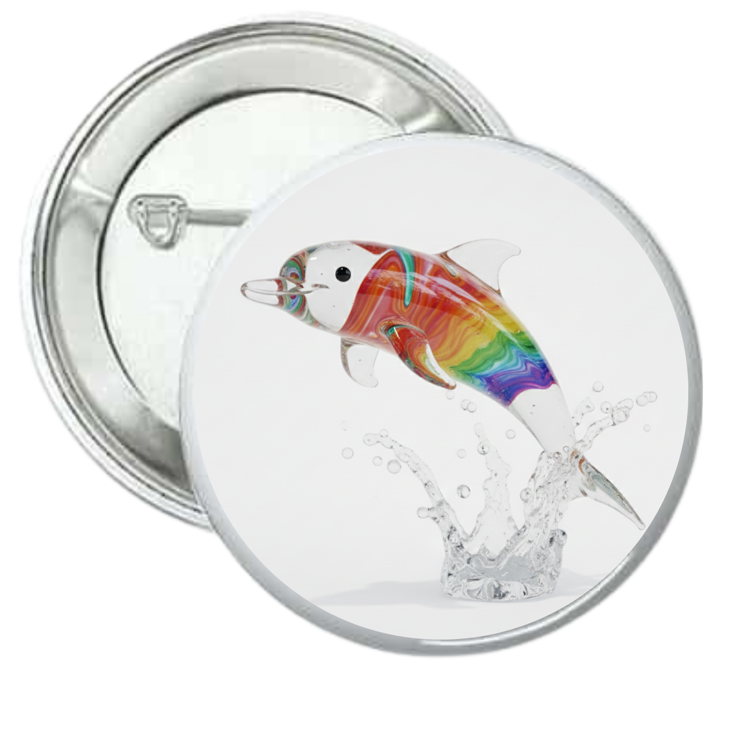 Chapa delfín vidrio