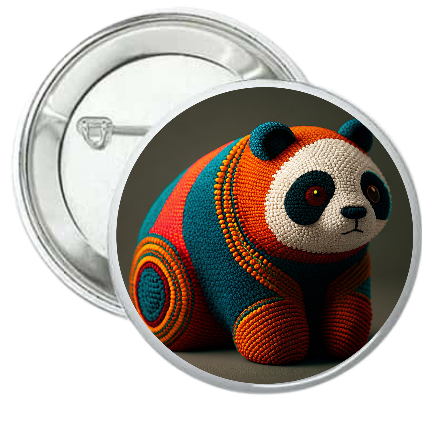 Chapa panda colores lana