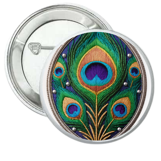 Chapa pluma pavo real