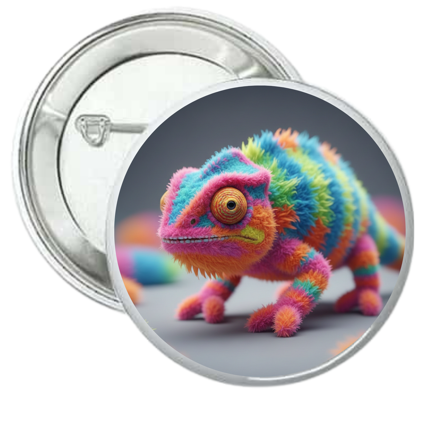 Chapa camaleón peluche