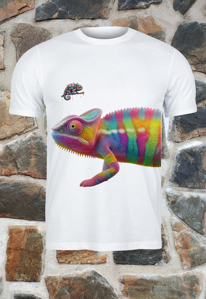 Camaleón grande y pequeño