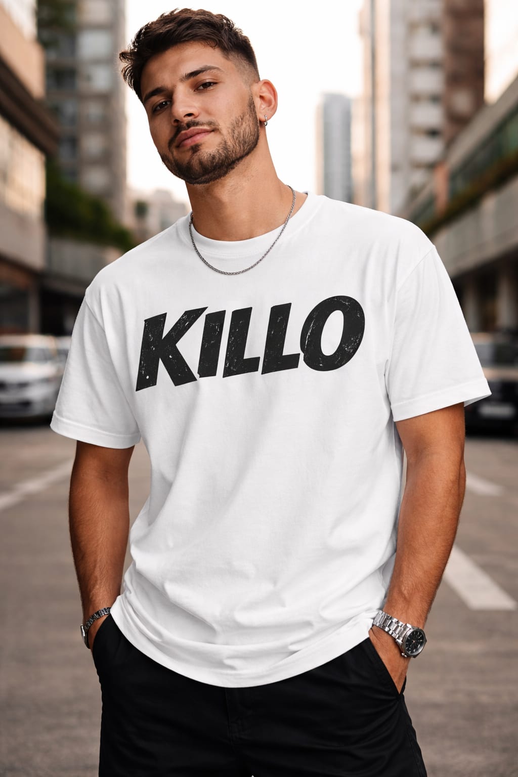 Camiseta con expresión andaluza en diseño urbano