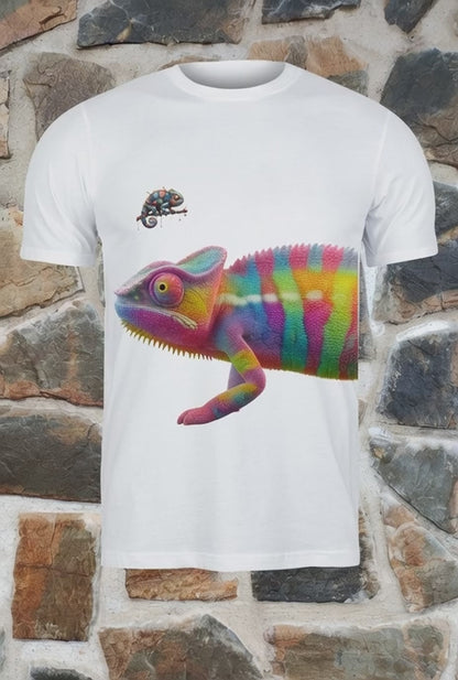 Camaleón grande y pequeño