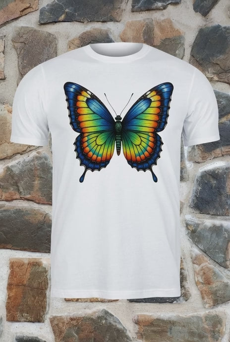 Mariposa efecto bordado